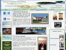Tablet Screenshot of marcumfuneralhome.com